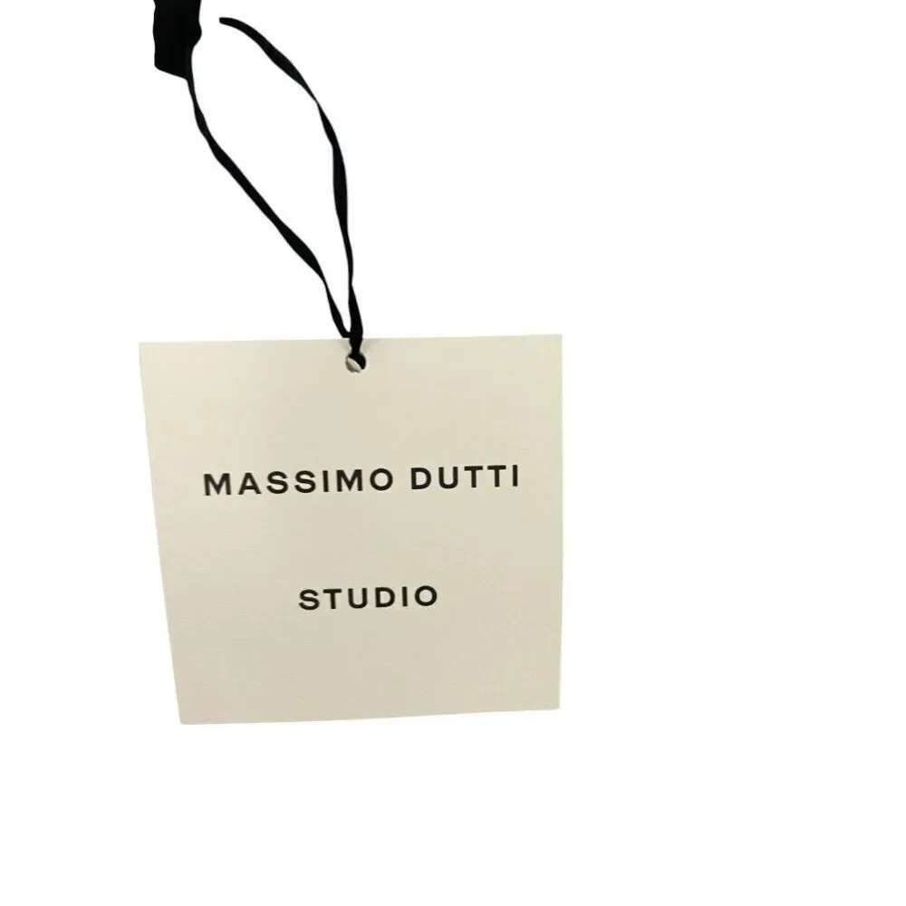 Massimo Dutti studio Women Skirt L Large Straight & Pencil Ice Gray 9338/952 NWT